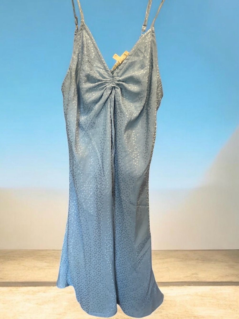 PROMESA Shimmery Blue Spaghetti Strap Slip Dress Size M